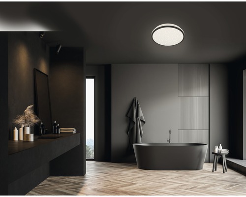 Plafonnier salle de bain LED Acotus 12W IP44 1200lm blanc