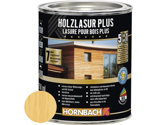 HORNBACH Holzlasur Plus farblos 750 ml