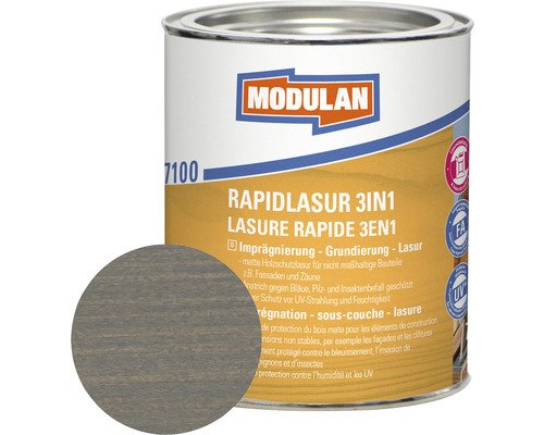 MODULAN Rapidlasur 3in1 FS hellgrau 750 ml