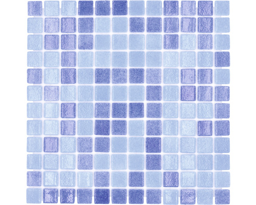 Glasmosaik VP1158PUR für Poolbau blau 31.6x31.6 cm