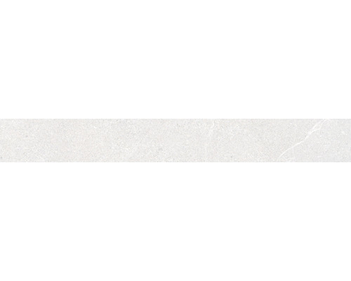Sockelfliese Lucca White AS 8x60 cm rektifiziert