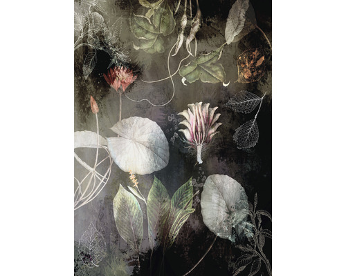 Fototapete Vlies Ink INX4-044 Night Flowers 4-tlg. 200 x 280 cm