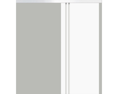 Porte coulissante Pertura type 422-L blanc 93,5x205 cm avec poignée profilée intégrée