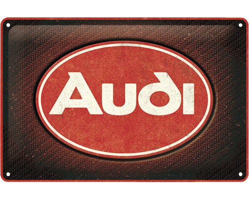 Blechschild Audi Logo 30x20 cm