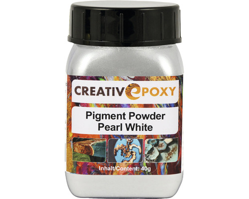 CreativEpoxy Pigment Pulver für Giessharz Pearl weiss 40 g