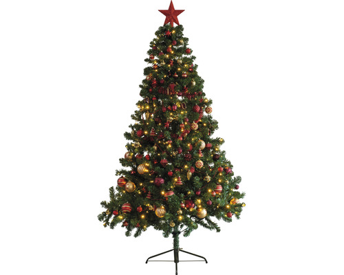 künstlicher Weihnachtsbaum Tannenbaum Lafiora Colorado H 180 cm grün inkl. Baumschmuck