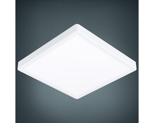 Plafonnier LED Fueva 1 300 x 300 x 45 mm 1 ampoule 20 W 2 200 lm 3 000 K blanc chaud IP 20 blanc