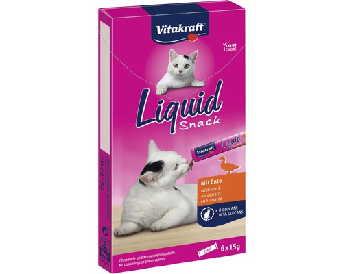 Vitakraft Katzensnack Liquid Snack Ente und Beta, 90g