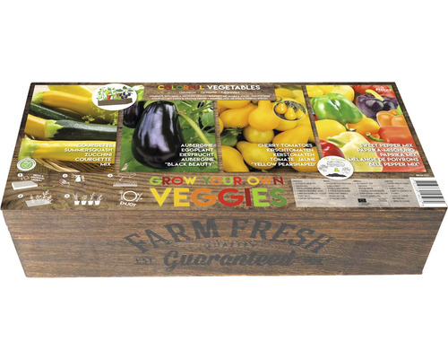 Anzuchtkiste Farm Fresh Starter-Kit buntes Gemüse