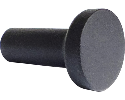 Möbelknopf Alu schwarz ØxH 25/41 mm