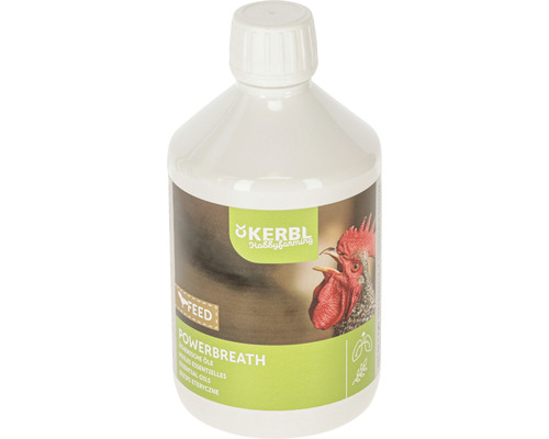 Futterergänzung KERBL Power Breath, mit ätherischen Ölen zur Unterstützung der Atemwege, 500 ml