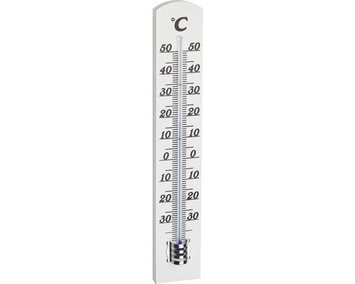 TFA Holzthermometer, 18 cm, Weiss