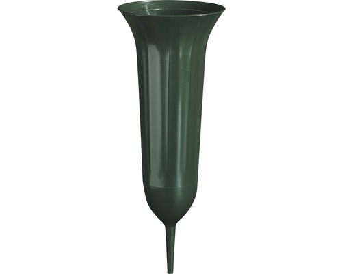 Grabvase Geli Kunststoff Ø 11.5 H 30 cm grün