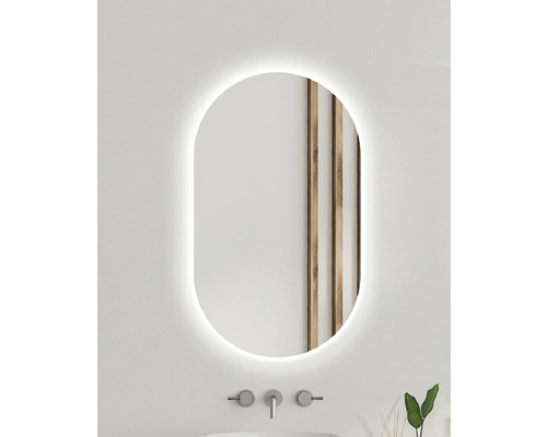 LED Badspiegel Ambiente Oval 100x50 cm
