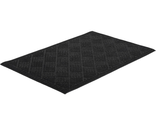 Fussmatte Ecomatte Contures schwarz 80x120 cm