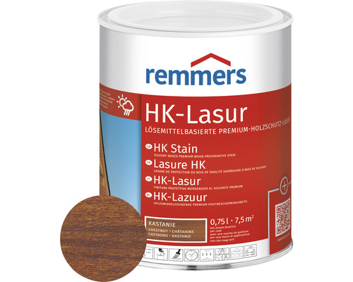 Lasure HK Remmers châtaignier 750 ml