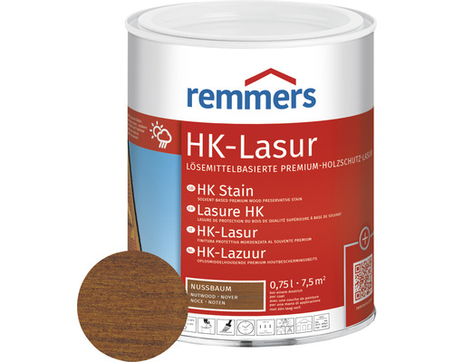 Lasure HK Remmers noyer 750 ml