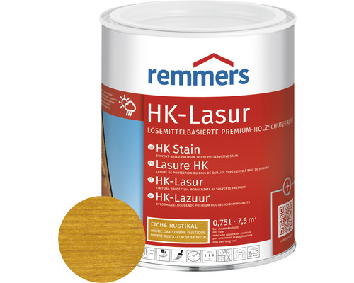 Lasure HK Remmers chêne rustique 750 ml