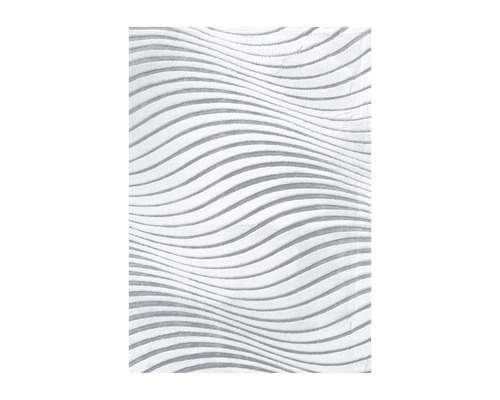 Teppich Romance Cutout Waves silber grau 140x200 cm