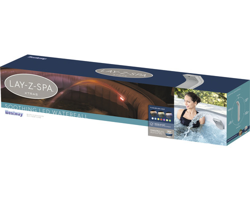 LAY-Z-SPA® LED Wasserfall grau