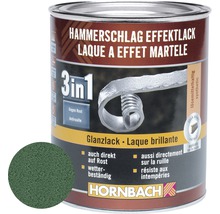 HORNBACH Hammerschlaglack Effektlack 3in1 glänzend dunkelgrün 250 ml-thumb-0