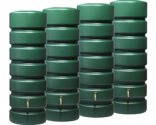 Regenwassertank-Set Classico 2600 Liter, grün