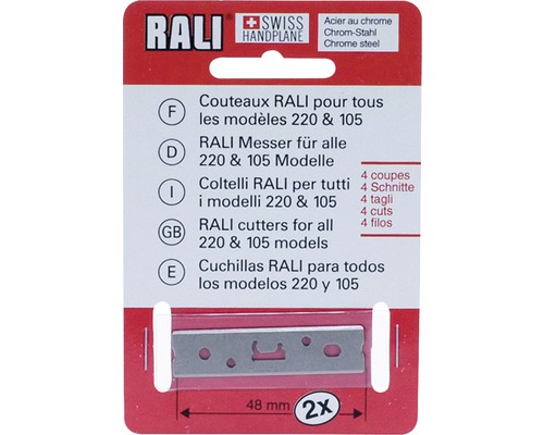 Rali Ersatzmesser 2 Stück 48 mm 220/105