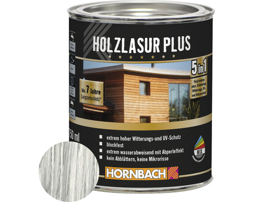 HORNBACH Holzlasur Plus weiss 750 ml