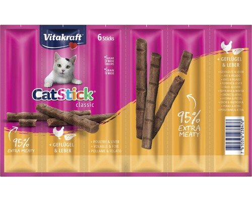Vitakraft Katzensnack Cat- Stick Mini Geflügel & Leber