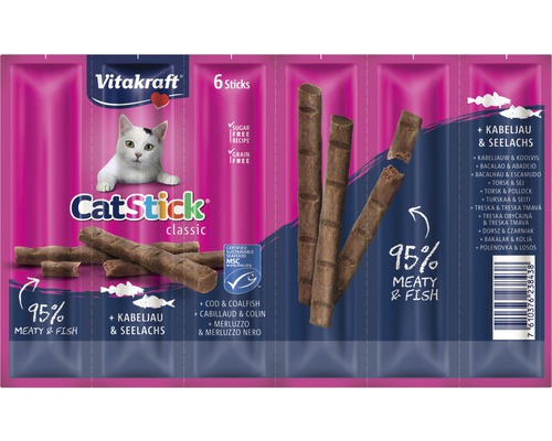 Vitakraft Katzensnack Cat- Stick Mini Kabeljau & Seelachs