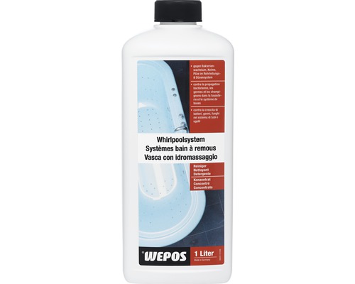 Système de bain à remous Produit nettoyant Wepos 1 L