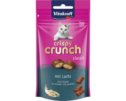 Vitakraft Katzensnack Crispy Crunch Lachs, 60 g