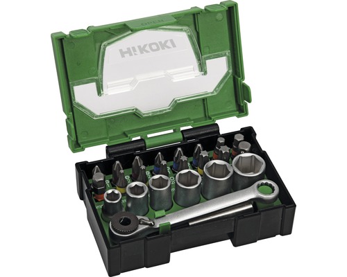 HiKOKI Bit-Box 24-tlg mit Ratsche (Mini)