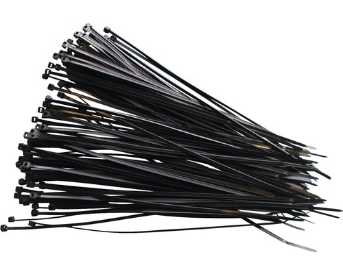 Kabelbinder UV-beständig schwarz 200x2,6 mm 100 Stück