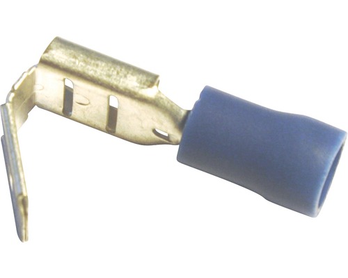 Flachsteckverbinder blau 6.3 mm 100 Stück