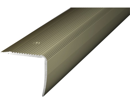 Treppenkantenprofil Alu Edelstahl matt gelocht 35 x 30 x 2500 mm