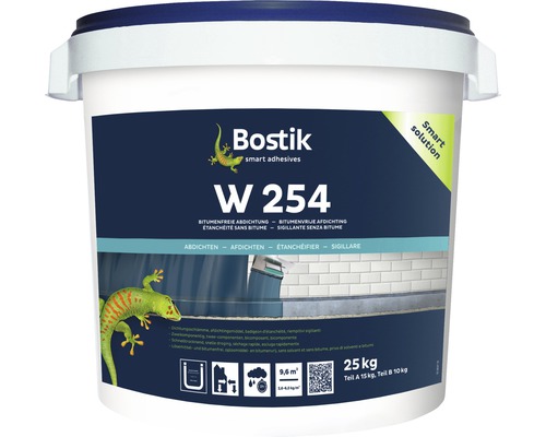 Étanchéification sans bitume Bostik W 254 25 kg