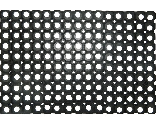 Tapis d'entrée OM 10.15, pour l'extérieur, caoutchouc naturel, épaisseur 23  mm, 100 x 150 cm, noir