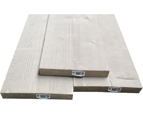 Planche d'échafaudage en bois vintage grise 30x195x2500 mm
