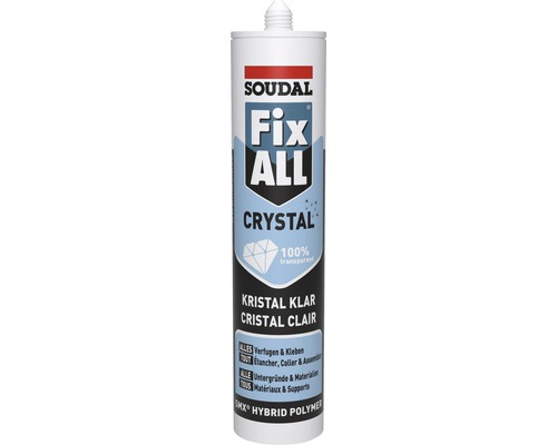 Kleb- und Dichtstoff Fix All Soudal crystal 290 ml