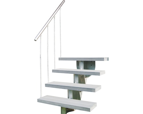 Escalier extérieur Pertura Petros Marches-Kit 3 soubassement simple, 2 marches, 80 cm