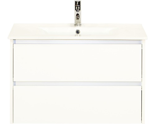 Ensemble de meubles de salle de bains Dante 81x52 cm blanc haute brillance