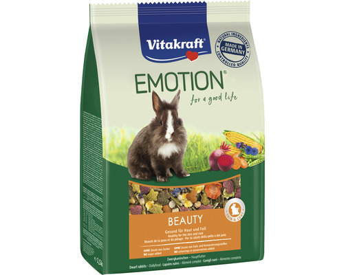 Vitakraft Emotion® Beauty Selection Adult Zwergkaninchen 1,5kg