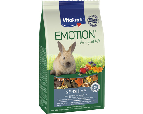 Vitakraft Emotion® Sensitive Selection Zwergkaninchen, 600 g