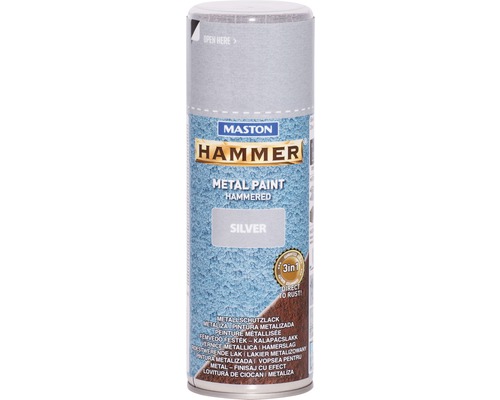 Maston Metallschutz Spray Hammer silber 400 ml