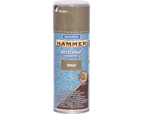 Maston Metallschutz Spray Hammer gold 400 ml