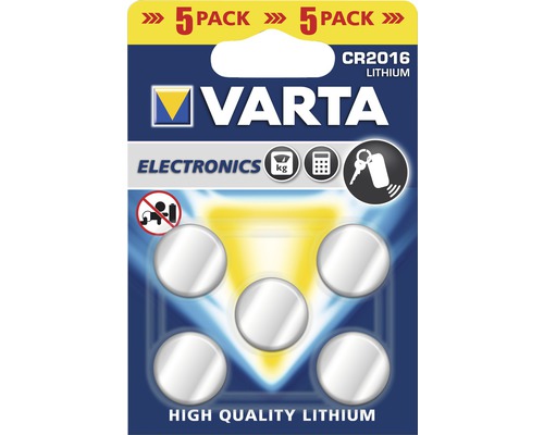 Varta Elektronics Batterie CR2016 Lithium