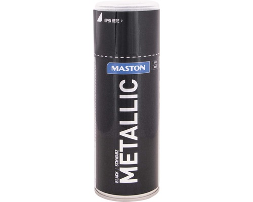 Maston Sprühlack Metallic schwarz 400 ml