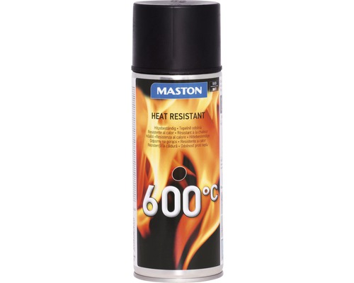 Maston Spray laque thermique résistant à la chaleur noir 400 ml