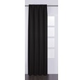 Vorhang mit Universalband Canvas schwarz 140x280 cm